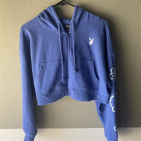 Playboy X Pacsun Cropped Zip Up Playboy Cropped Depop