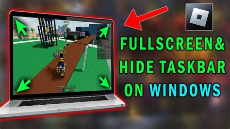 How To Play Roblox In Fullscreen On Windows Roblox Hide Taskbar YouTube