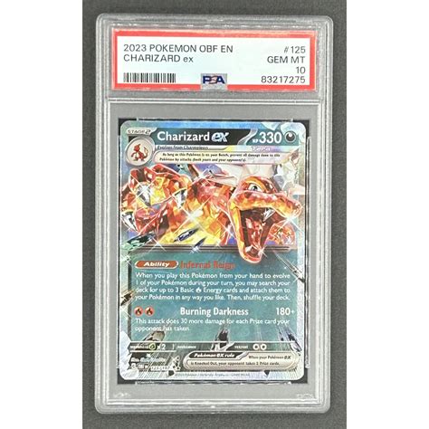 Charizard Ex Pokemon Scarlet And Violet Obsidian Flames Psa