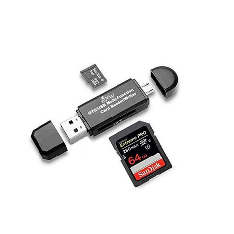 Tuff Luv 3 In 1 Usb Cusb A And Micro Usb Card Reader For Sdmicro Sd