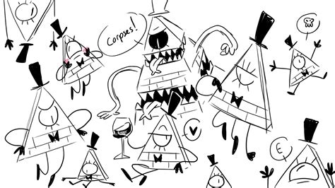 Bill Gravity Falls Coloring Pages