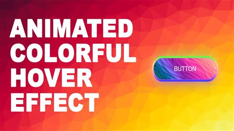 Animated Colorful Glowing Effect On Hover Using Html Css Web Parts