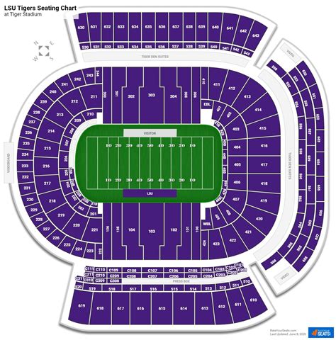 Tiger Stadium Student Section Seating Chart | Elcho Table