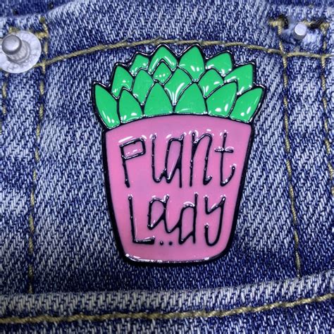 Plant Lady Enamel Pin Artofit