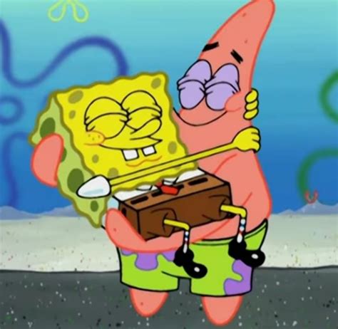 Spongebob And Patrick Hugging