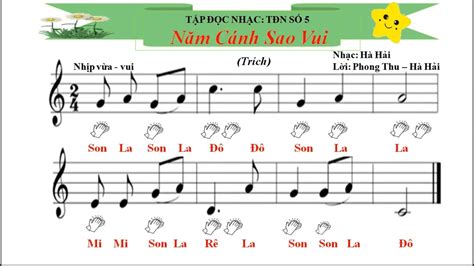 TĐn Số 5 Lớp 5 Năm Cánh Sao Vui Hạ Tông School Music Youtube