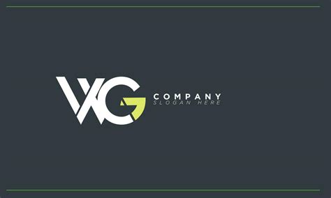 wg alfabeto letras iniciales monograma logo gw, w y g 26628446 Vector ...