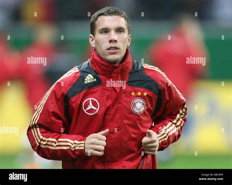 German National Soccer Player Lukas Podolski Is Pictured During The