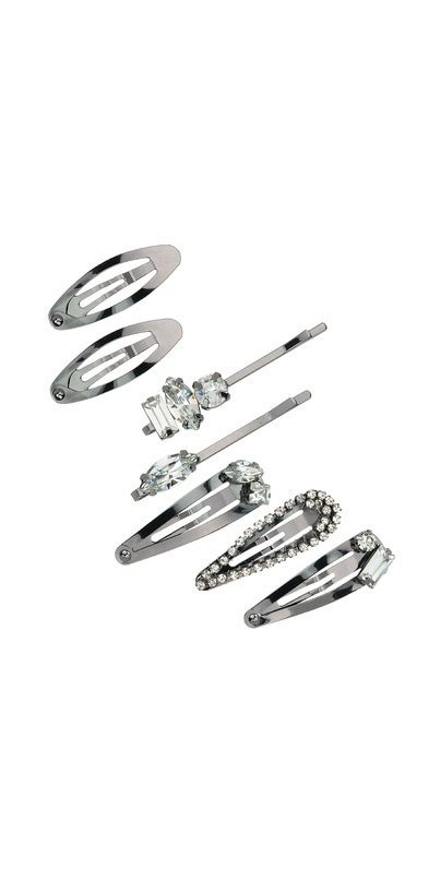 Buy Kitsch Micro Stackable Hair Clip Set Hematite At Well Ca Free