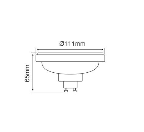 Led Spot Gu10 Fitting Es111 2700k 12w Vervangt 75w 1080lm