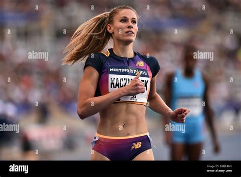 Natalia Kaczmarek Of Poland Competes In 400 Meters Women During The