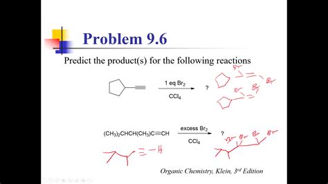 Would this be correct for Alkyne halogenation? : r/chemhelp