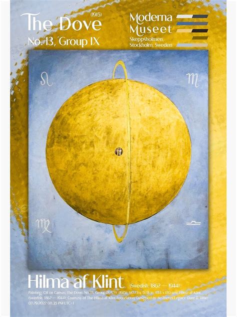 Hilma Af Klint The Dove No 13 Group Ixuw Abstract Cosmic Mystical