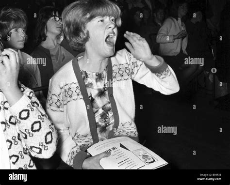 Screaming Girl Fans Greet The Beatles Last Night On Their Appearance In Leicester Sold Night