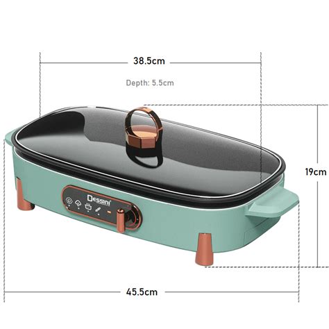 Dessini Italy Electric Cooker Steamboat Hot Pot Casserole Non Stick Frying Wok Pan Rice Cooker