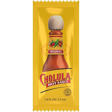 Cholula Original Hot Sauce Packets 200 Count One 200 Count Individual Hot Sauce Packets With