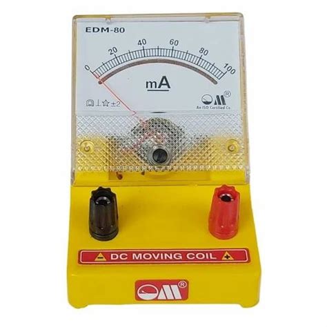 Aluminium Yellow Om Micro Dc Ammeter For Laboratory At ₹ 190piece In