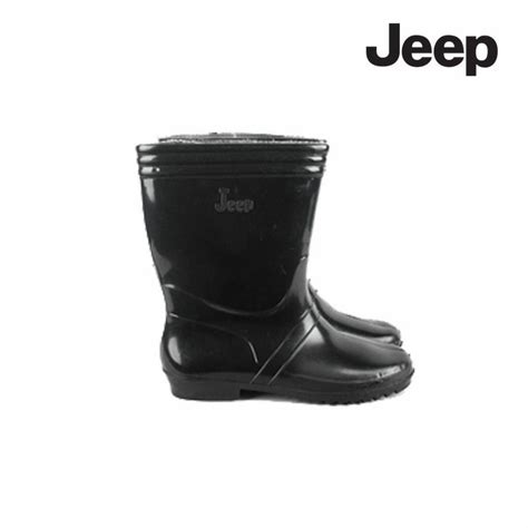 Jual Sepatu Boot Jeep Karet Hitam Pendek Sepatu Safety Boot Jeep Hitam