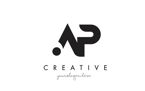 AP Letter Logo Design with Creative Modern Trendy Typography. | Letter ...