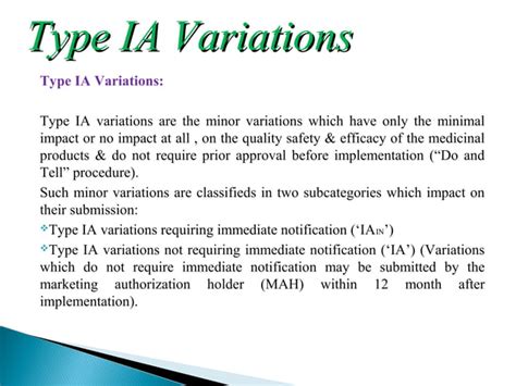 Variations To Marketing Authorization PPT