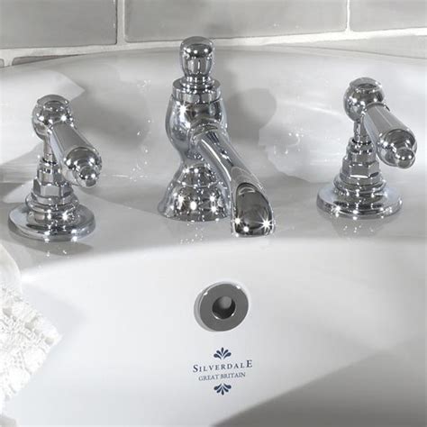 Silverdale Berkeley Tapholes Basin Mixer Tap With Pop Up Waste