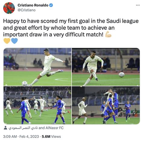 Meme Bangganya Ronaldo Cetak Gol Pertama Di Liga Arab Saudi