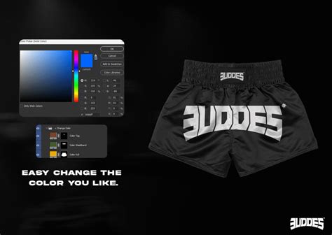 Muay Thai Shorts Mockup Uddes