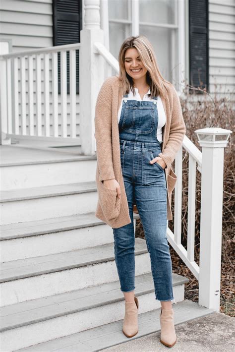 Six Overalls Outfits For Winter Ways To Wear Overalls By Lauren M