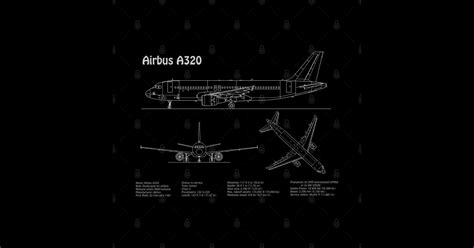 Airbus A320 Airplane Blueprint Plan Adpng Airbus A320 Pin Teepublic