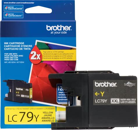 Amazon.com: Brother Printer LC79Y Super High Yield (XXL) Yellow Cartridge Ink : Office Products