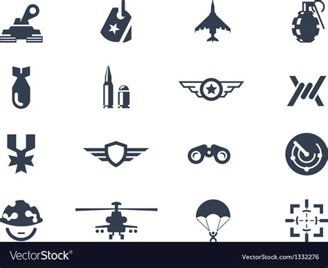 War icons Royalty Free Vector Image - VectorStock