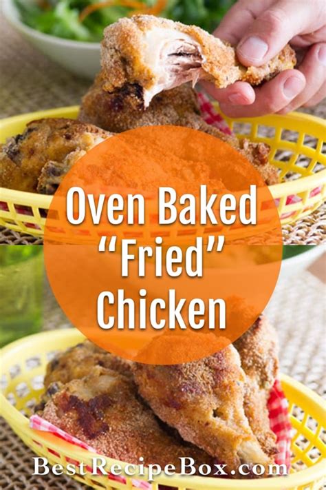 Oven Baked Fried Chicken in Oven Crispy HEALTHY | Best Recipe Box