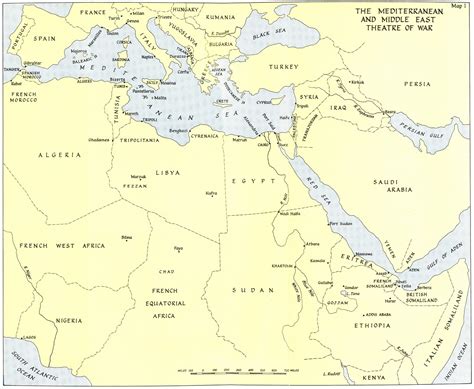 Mediterranean Sea Middle East Map Map