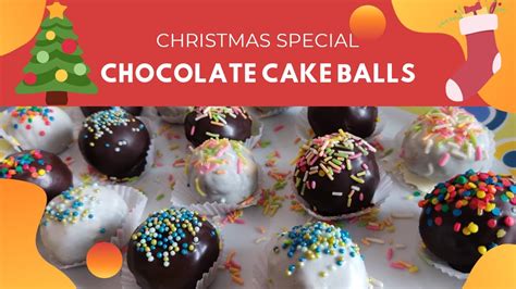 Chocolate Cake Balls Recipe Christmas Special Recipe Chocolate Cake