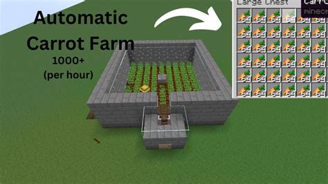 The EASIEST Automatic Carrot Farm In Minecraft 1 20 Tutorial YouTube