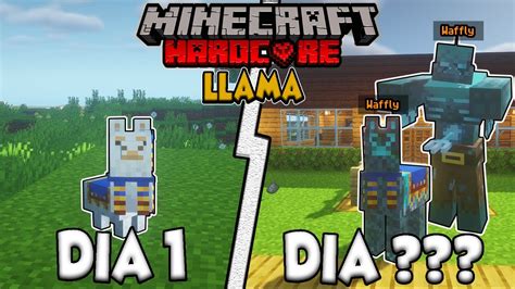 SOBREVIVÍ 100 DÍAS COMO UNA LLAMA en MINECRAFT HARDCORE Esto es lo