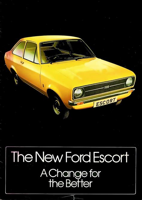 Ford Classic Cars Ford Escort Car Ford Mk1 Brochures Old Cars