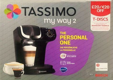 Bosch Tas6502gb Tassimo My Way 2 Coffee Machine Black Ebay