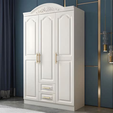 French Country Wardrobe White Wooden Wardrobe Closet for Bedroom - 240 ...