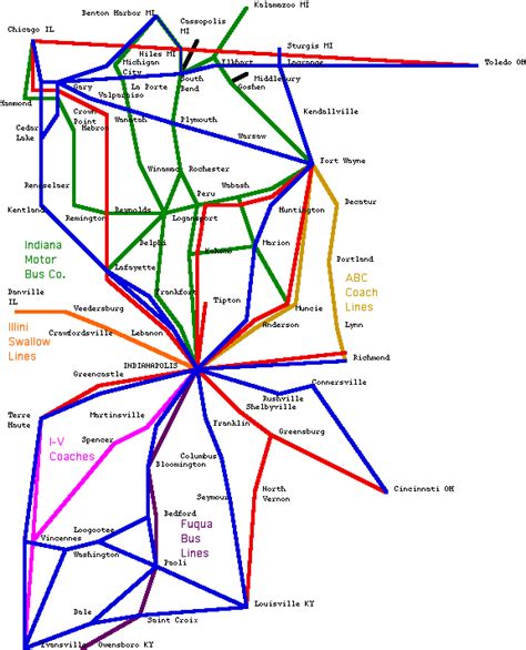 Trailways Bus Route Map