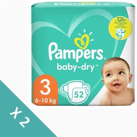 Pampers Pack Familial 104 Couches Baby Dry T3 Cdiscount Au Quotidien