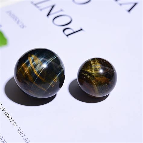 Pierre Vendue Seule Blue Tiger Eye Mm Pierre Naturelle En Il De