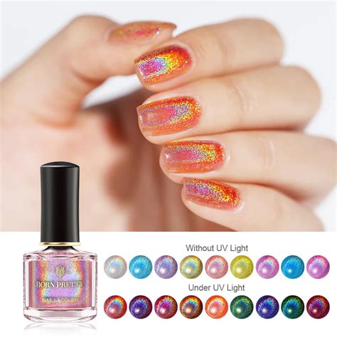 Born Pretty Ml Holographic Nail Polish Gorgeous Color Nail Gel Polish