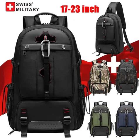 Swiss Military Mochila De Viagem Masculina Bolsa Expans Vel USB Imperme