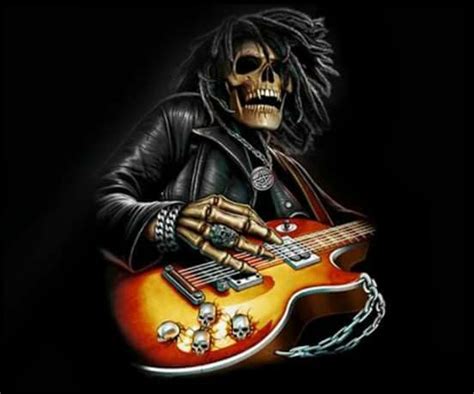 Pin By Артур Варло On Music Of Death Heavy Metal Art Guitar Tattoo Design Skull Artwork