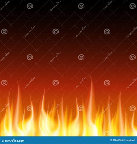 Burn Flame Fire Vector Background Stock Vector Illustration Of