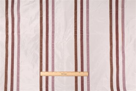 12 Yards Designer Apriana Stripe Silk Velvet Stripe Drapery Fabric In