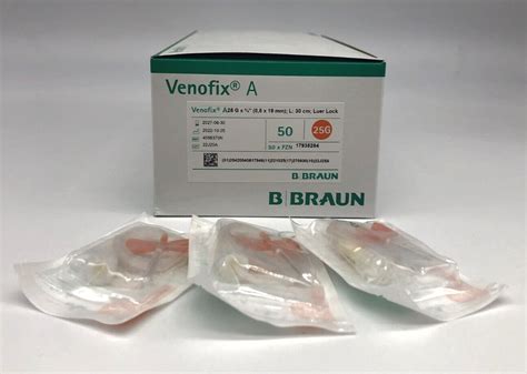 B Braun Venofix A 0 5 x 19 mm 25G orange 50 Stück Butterfly PZN