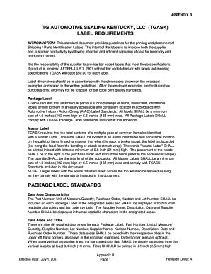 Fillable Online Label Requirements IConnect Fax Email Print PdfFiller