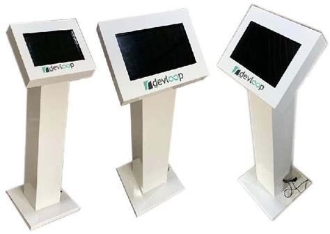 50 60Hz Touch Screen Kiosks Feature Portable Scratch Resistant